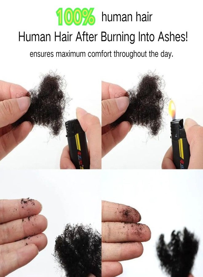 FCHLHFC Afro Kinky Bulk 100% Human Hair 8inch 120g/Pack Afro Kinky Curly Bulk Bundles Hair for Making/Repair Locs, Dreadlocks Braiding Hair Extensions（Dark Brown#，8 Inch） - Image 4